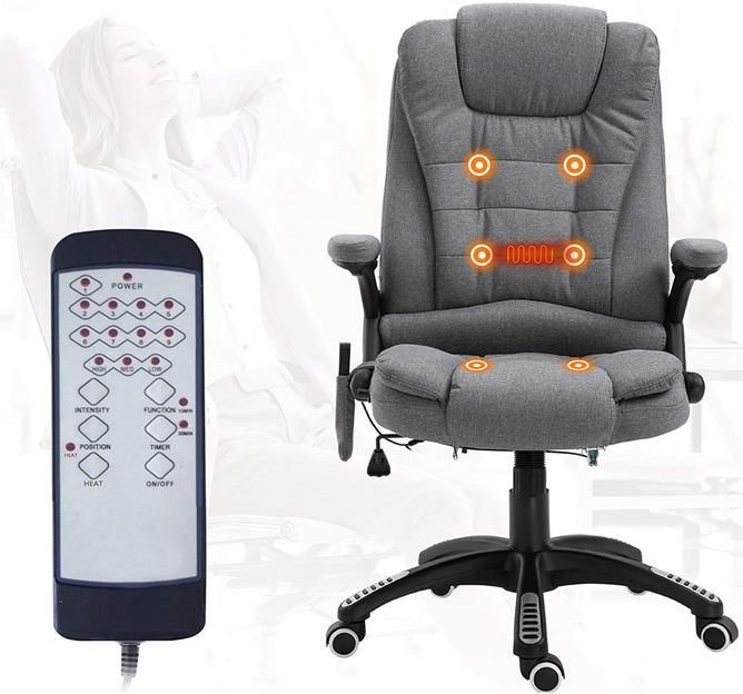 Vinsetto Drehstuhl mit Massagefunktion in Grau für 174,99€ (statt 218€)