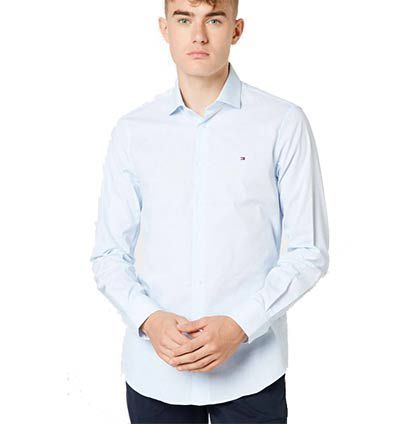 Tommy Hilfiger Herrenhemd in Slim Fit & Hellblau für 33,72€ (statt 40€)