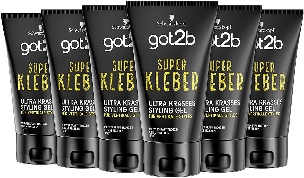 6er Pack Schwarzkopf got2b Superkleber Styling Gel (6 x 150ml) für 13,98€ (statt 24€)   Prime Sparabo