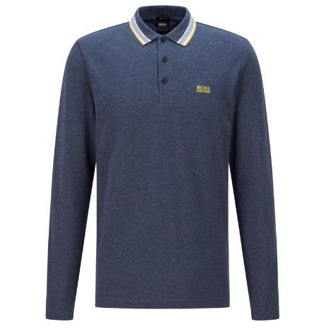 Hugo Boss Poloshirt Langarm Plisy für 49,72€ (statt 66€)   nur L & XXL