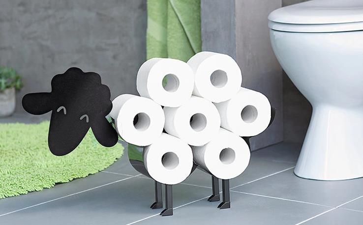 WC Rollenhalter Schaf für 7 Rollen aus Metall für 16,99€ (statt 25€)