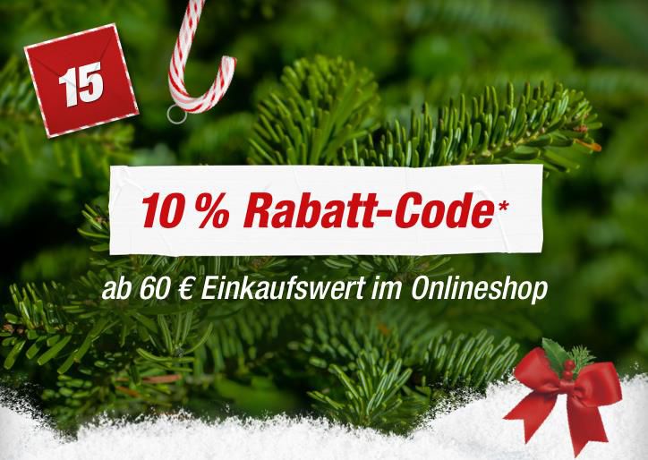 toom Baumarkt Adventskalender: 10% Rabatt ab einem Einkauf von 60€