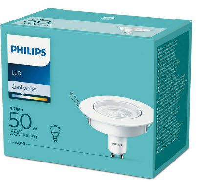 50% Rabatt auf Philips GU10 LED Spot Strahler (4,7W) inkl. Rahmen z.B. 2x für 9,90€ (statt 19€)