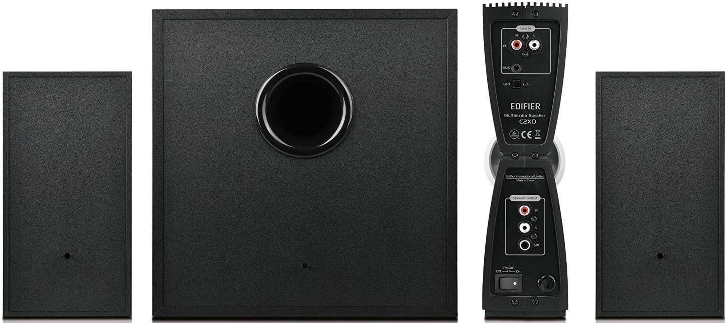 EDIFIER C2XD 2.1 Lautsprechersystem mit Infrarot Fernbedienung und optischem Eingang für 79,65€ (statt 97€)