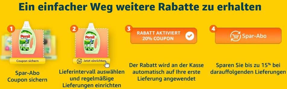 Amazon SparAbo   Bis zu 20% Rabatt bei vielen verschiedenen Artikeln