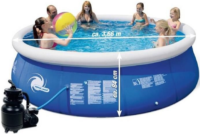 Steinbach Poolset Speed up ca. 366 x 84 cm mit Sandfilter für 219,99€ (statt 300€)