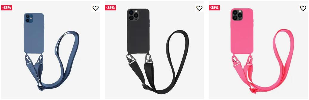 Vivanco Necklace Cover   Silikon Schutzhülle mit Karabinerhaken und Handykette für 15,98€ (statt 28€)