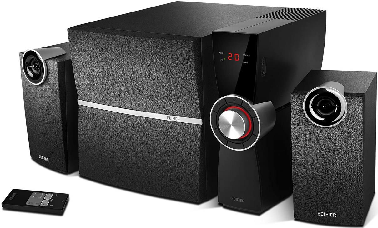EDIFIER C2XD 2.1 Lautsprechersystem mit Infrarot Fernbedienung und optischem Eingang für 79,65€ (statt 97€)