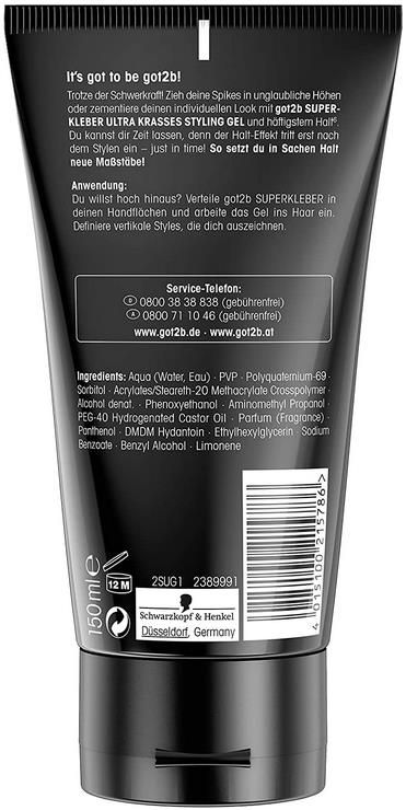 6er Pack Schwarzkopf got2b Superkleber Styling Gel (6 x 150ml) für 13,98€ (statt 24€)   Prime Sparabo