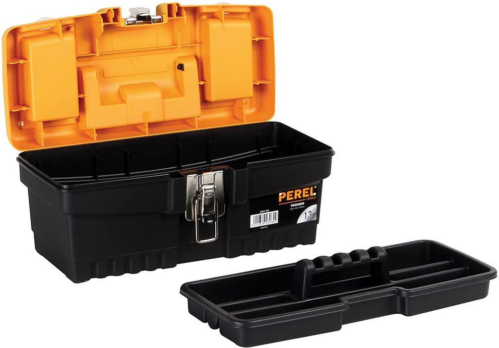 Perel OM13M Werkzeugkoffer mit Metallverschlüssen für 8,95€ (statt 13€)   Prime