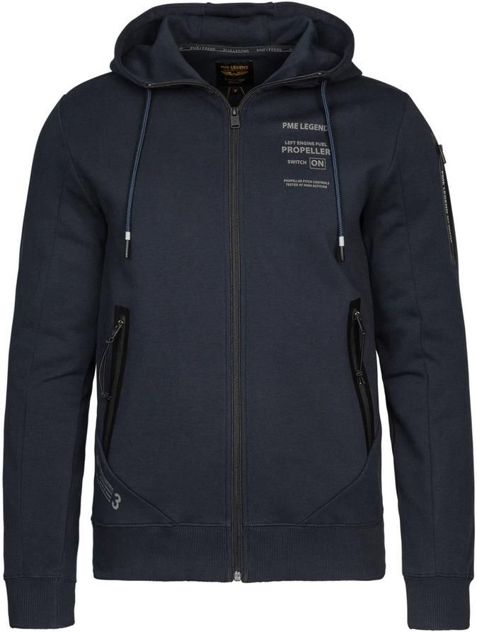 PME Legend Interlock Herren Sweatshirtjacke in Navy für je 63,74€ (statt 80€)