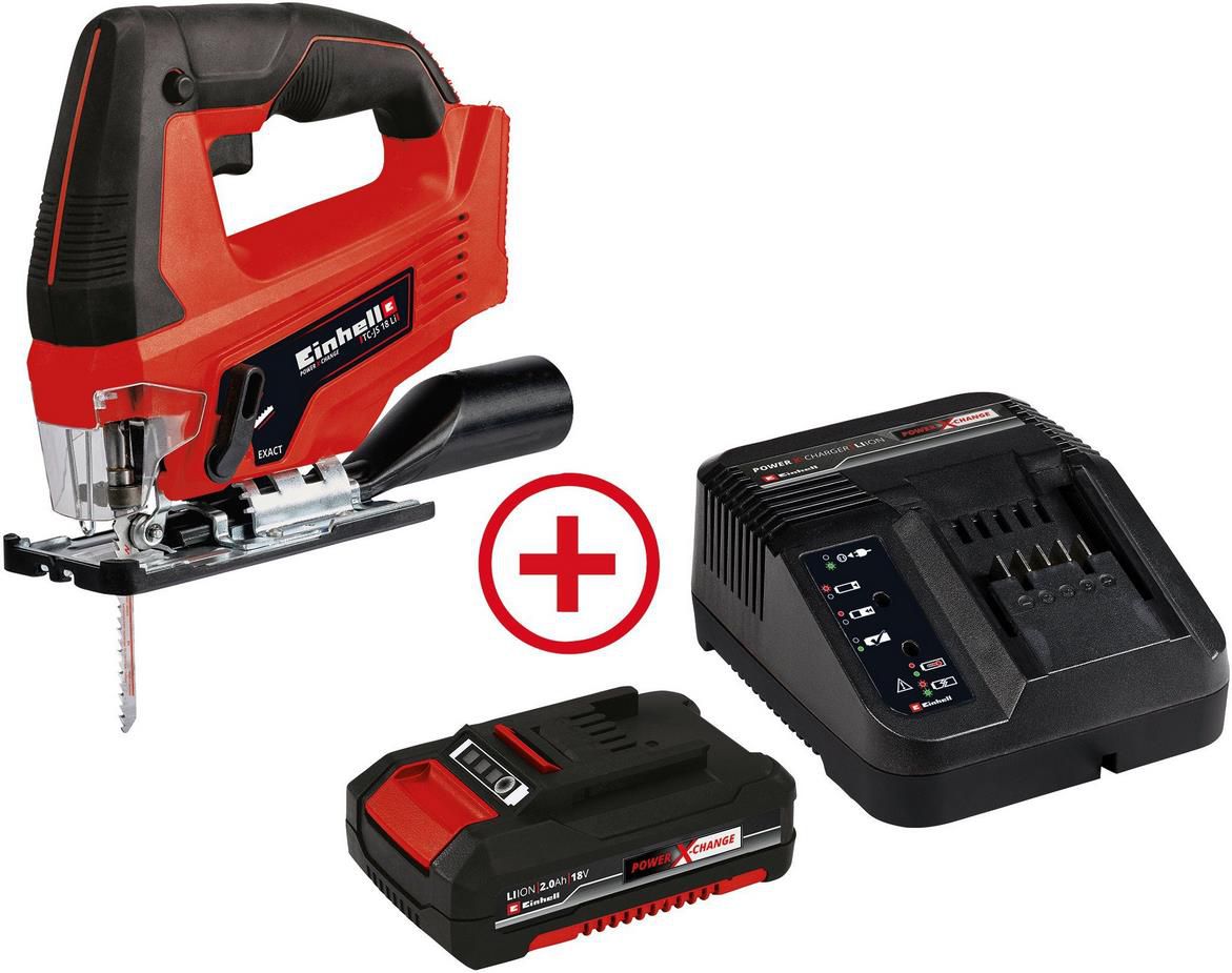 Einhell Akku Stichsäge TC JS 18 Li Solo + 2,0Ah inkl. Starter Kit für 52,90€ (statt 70€)