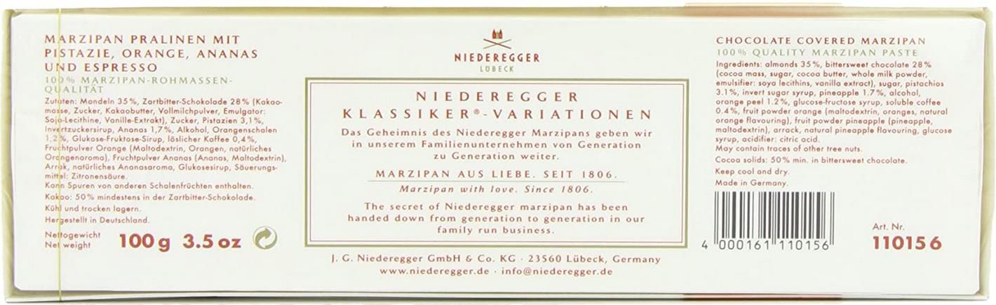 Niederegger   Marzipan Klassiker Variationen 100g für 3,06€ (statt 4€)   20€ MBW