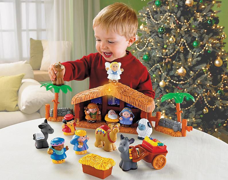 Fisher Price   Little People Weihnachtskrippe mit Musik für 26,89€ (statt 37€)