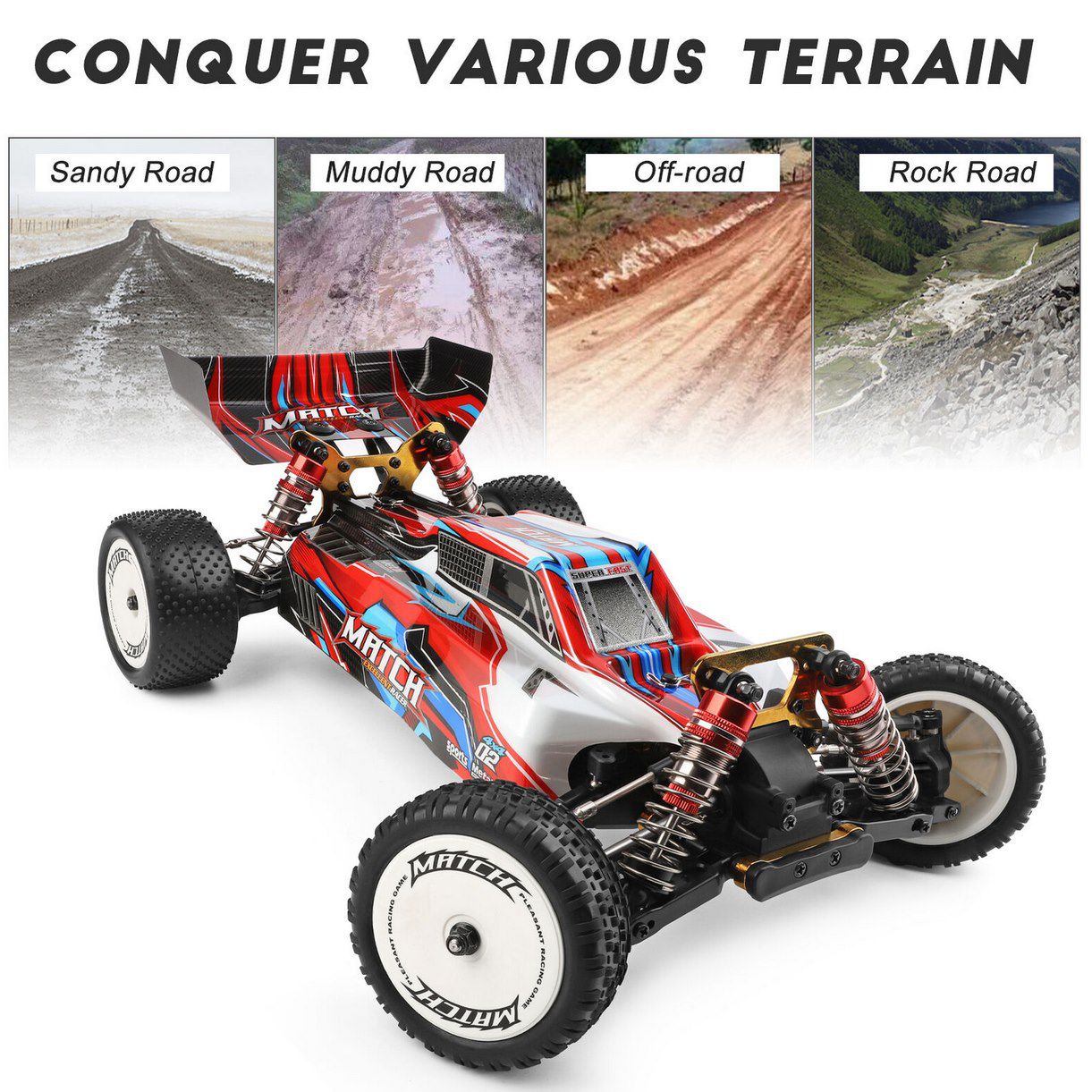 WLtoys XKS 104001 RC Buggy mit bis zu 45 km/h für 95,99€ (statt 118€)