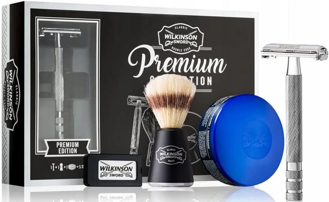 Wilkinson Sword Classic Geschenk Set mit Rasierseife, Rasierpinsel und 5 Klingen für 12,99€ (statt 20€)   Prime