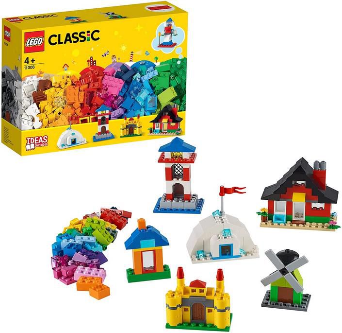 LEGO 11008 Classic Bausteine – Bunte Häuser   6 einfache Modelle für 12€ (statt 17€)   Prime