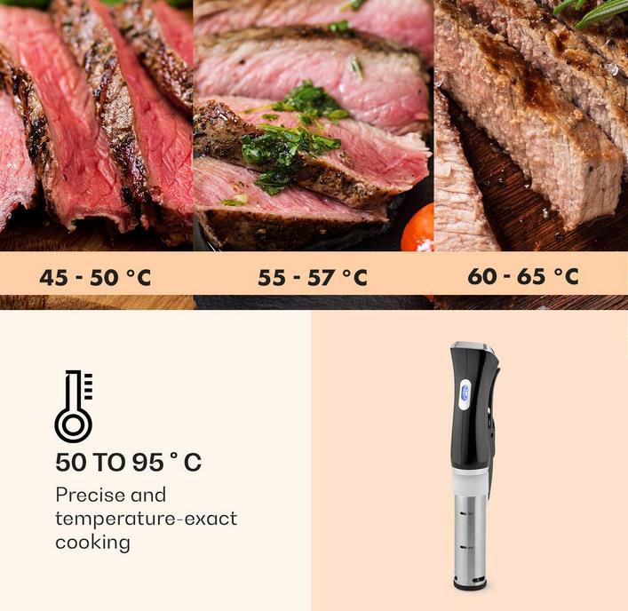 Klarstein Quickstick   Sous Vide Garer mit LCD Touch Display für 50,99€ (statt 85€)