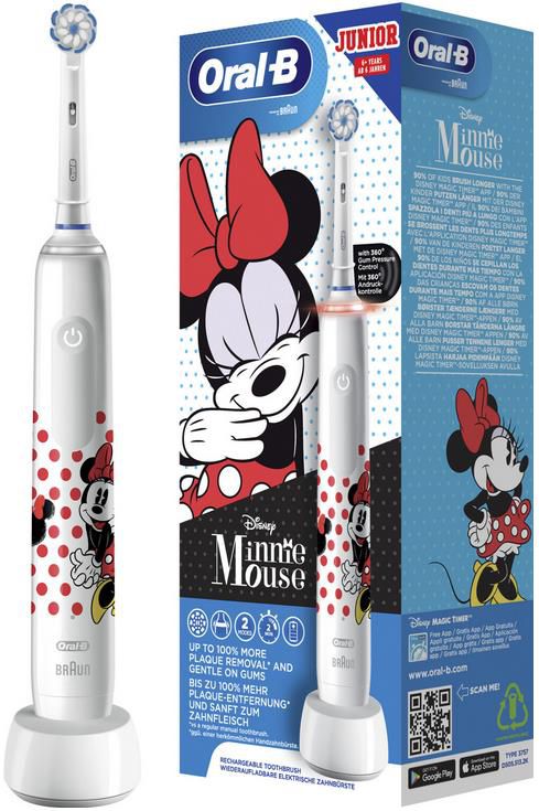 Oral B Junior Minnie Mouse Elektrische Zahnbürste für 31,99€ (statt 43€)