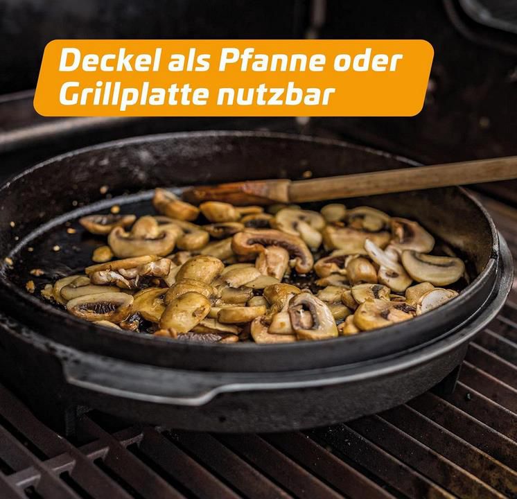 Grillfürst Dutch Oven Feuertopf mit T Füßen ca. 6 Liter für 49,90€ (statt 60€) o. 4 Liter für 39,90€ (statt 55€)