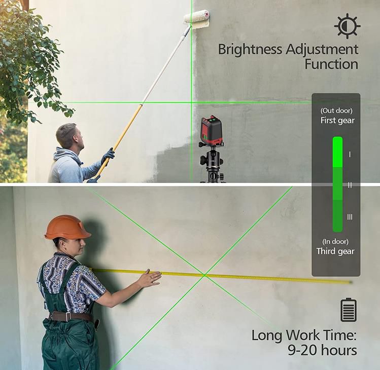 Michark Kreuzlinienlaser   Selbstnivellierend 30 Meter mit grünem Laser für 23,99€ (statt 38€)