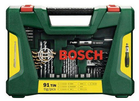 Bosch V Line Titanium Bohrer  & Bit Set (91 teilig) für 23,54€ (statt 36€)   Prime