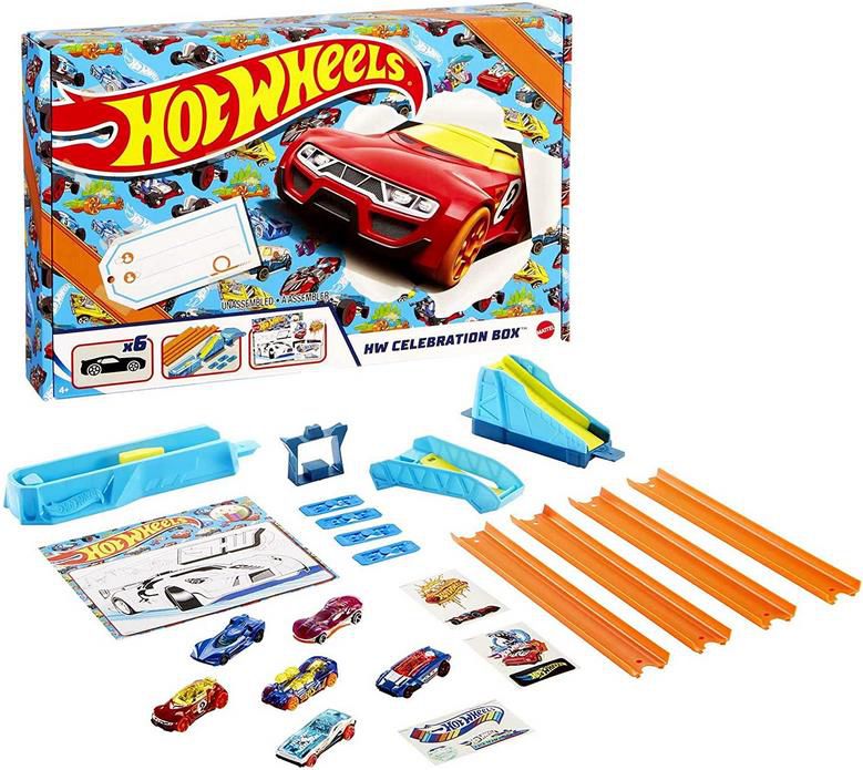 Hot Wheels GWN96   Celebration Box   Starterset mit 6 Fahrzeugen für 17,99€ (statt 22€)   Prime