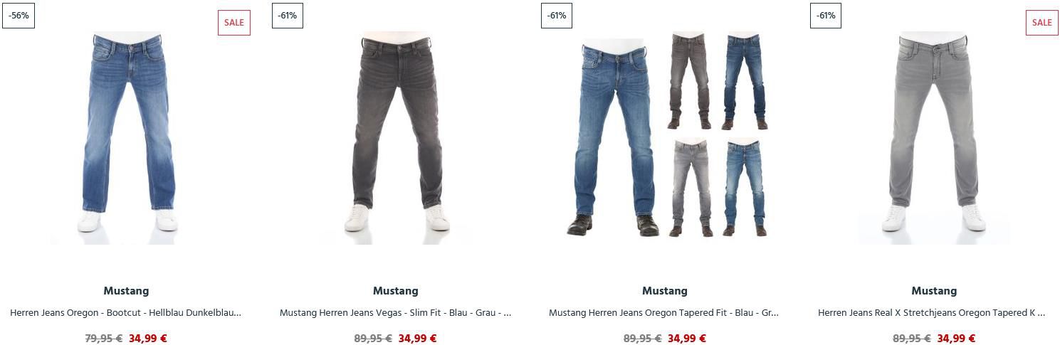 JeansDirect: Mustang Jeans in 4 Schnitten für je 34,99€   Ab 40€ Versandkostenfrei