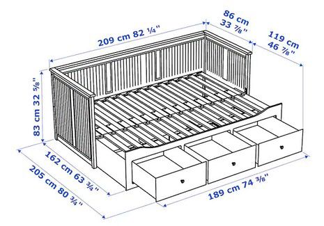 Ikea Hemnes Tagesbett mit Schubladen und Matratzen für 279€ (statt 329€)  family card