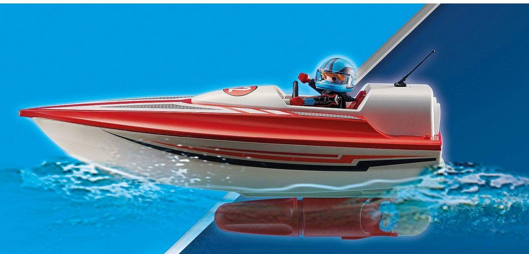 Playmobil 70744 Sports & Action Speedboot mit Unterwassermotor für 9,82€ (statt 14€)  prime