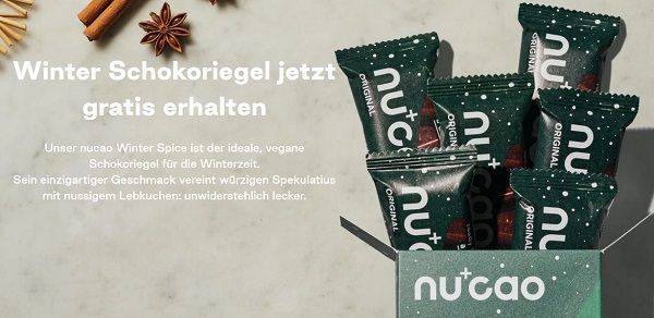 Nucao: Veganen Schokoriegel gratis ausprobieren