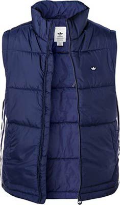 adidas Padded Stand Up Collar Puffer Weste in Blau oder Schwarz für je 42€ (statt 71€)   Restgrößen