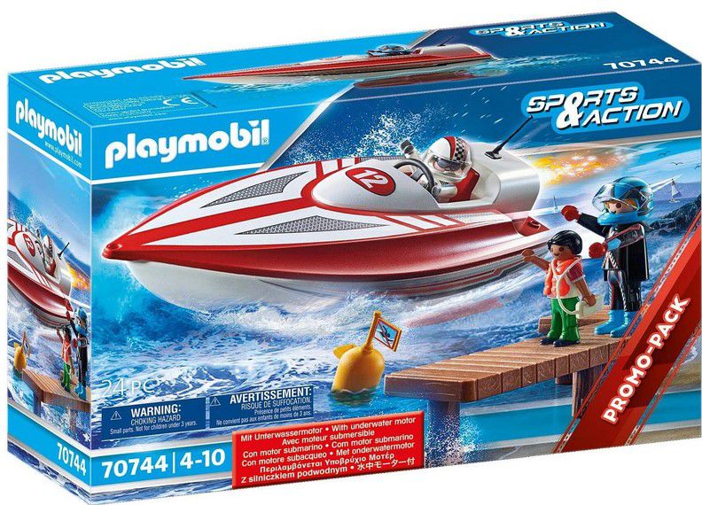 Playmobil 70744 Sports & Action Speedboot mit Unterwassermotor für 9,82€ (statt 14€)  prime