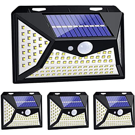 4x LED Solar Außenleuchten mit je 118 LEDs & 2.00mAh für 19,49€ (statt 26€)