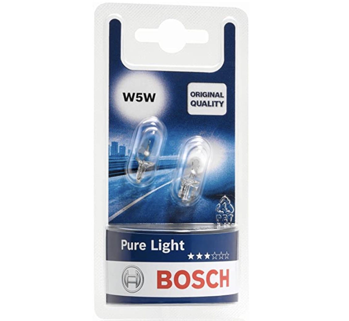 2er Pack Bosch W5W Pure Light Fahrzeuglampen für 0,57€   Prime