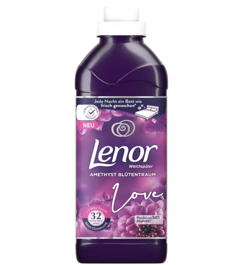 800ml Lenor Weichspüler Amethyst Blütentraum (32 WL) für 1,19€ (statt 3€)   Prime Sparabo