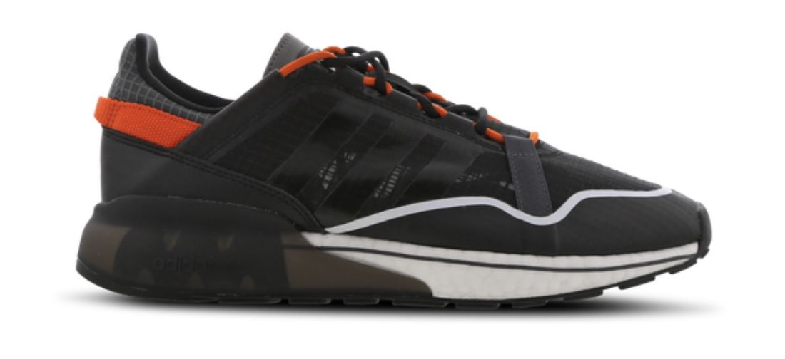 Adidas Herrensneaker ZX 2K Boost Pure in Black Grey Orange für 49,99€ (statt 70€)