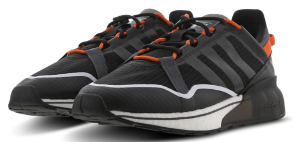 Adidas Herrensneaker ZX 2K Boost Pure in Black Grey Orange für 49,99€ (statt 70€)