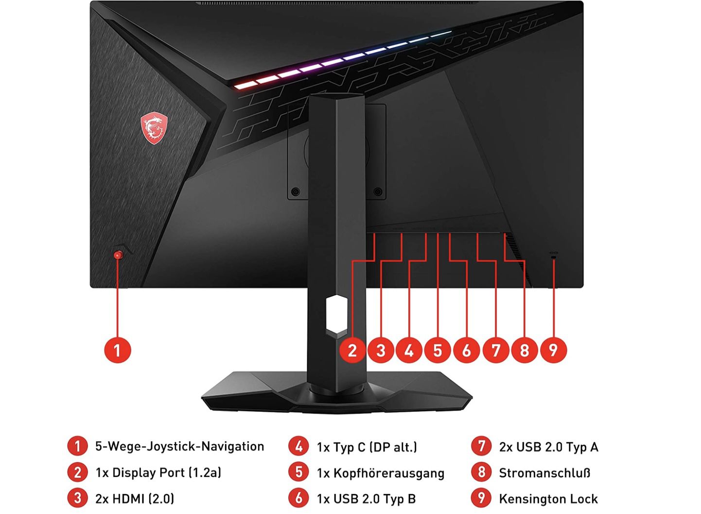 MSI Optix MAG274QRFDE QD   27, WQHD & 165Hz G Sync für 298€ (statt 349€)