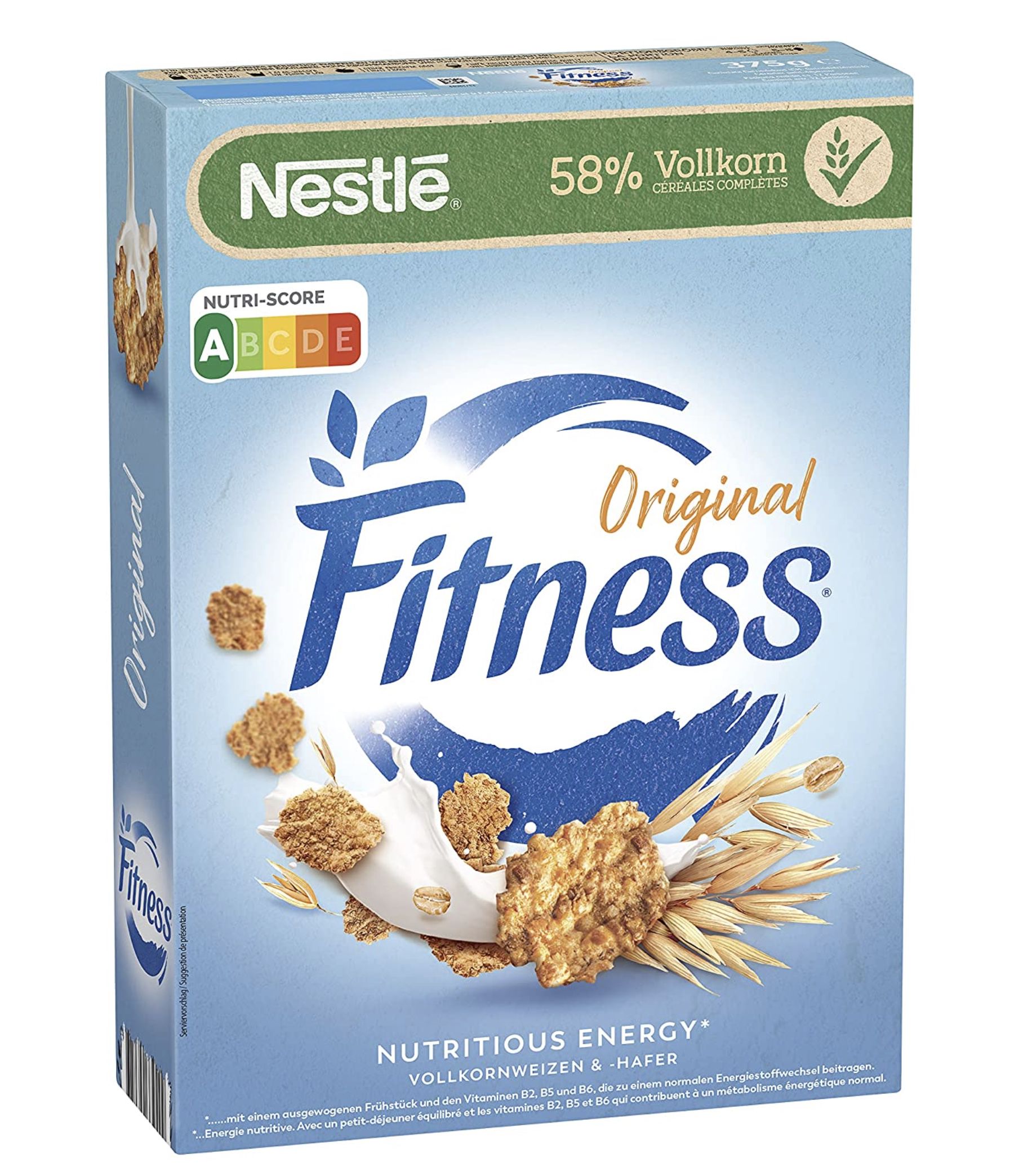 7x Nestlé Fitness Frühstücks-Flakes (58% Vollkorn & wenig Zucker) ab 18,99€ (statt 27€)