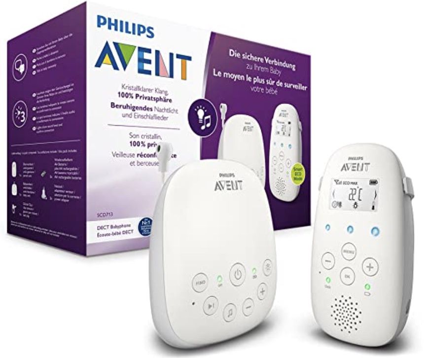 Philips Avent Audio Babyphone SCD713/26 mit DECT für 75,99€ (statt 89€)