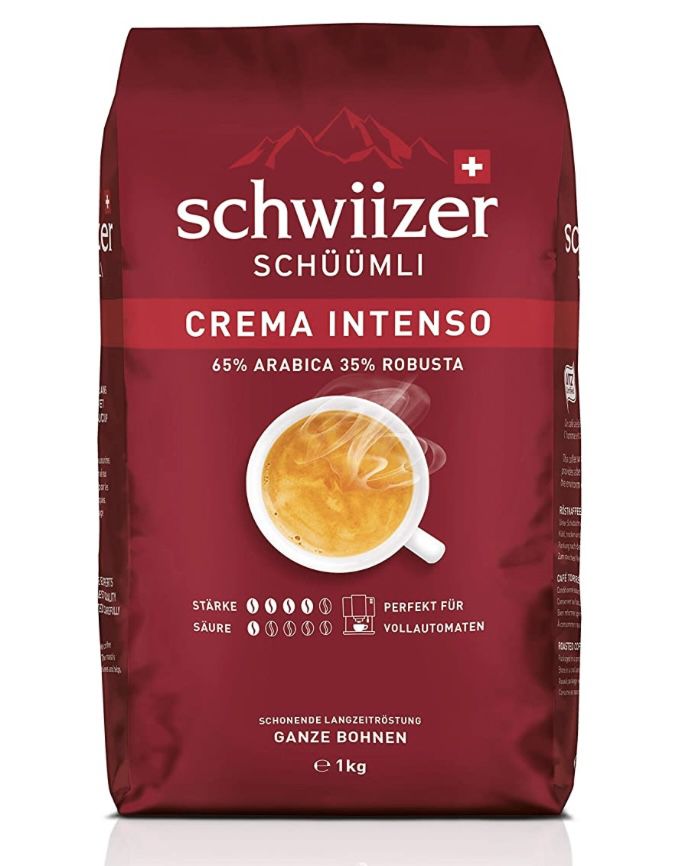 1kg Schwiizer Schüümli Intenso Bohnenkaffee   Amazon Bestseller Nr. 1 ab 11,69€ (statt 16€)