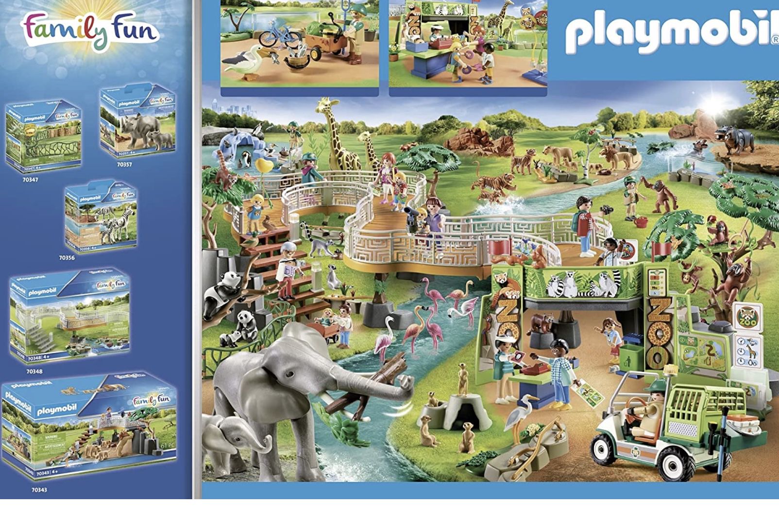 Playmobil Family Fun 70341   Mein großer Erlebnis Zoo für 31,41€ (statt 48€)