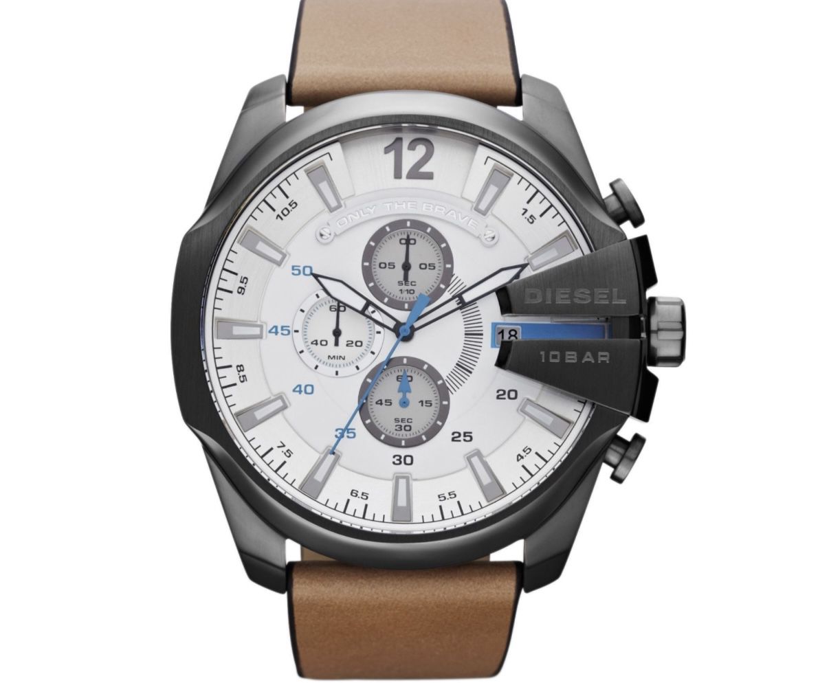 Diesel Herren Mega Chief Armbanduhr mit 59mm Gehäusegröße für 101,15€ (statt 130€)