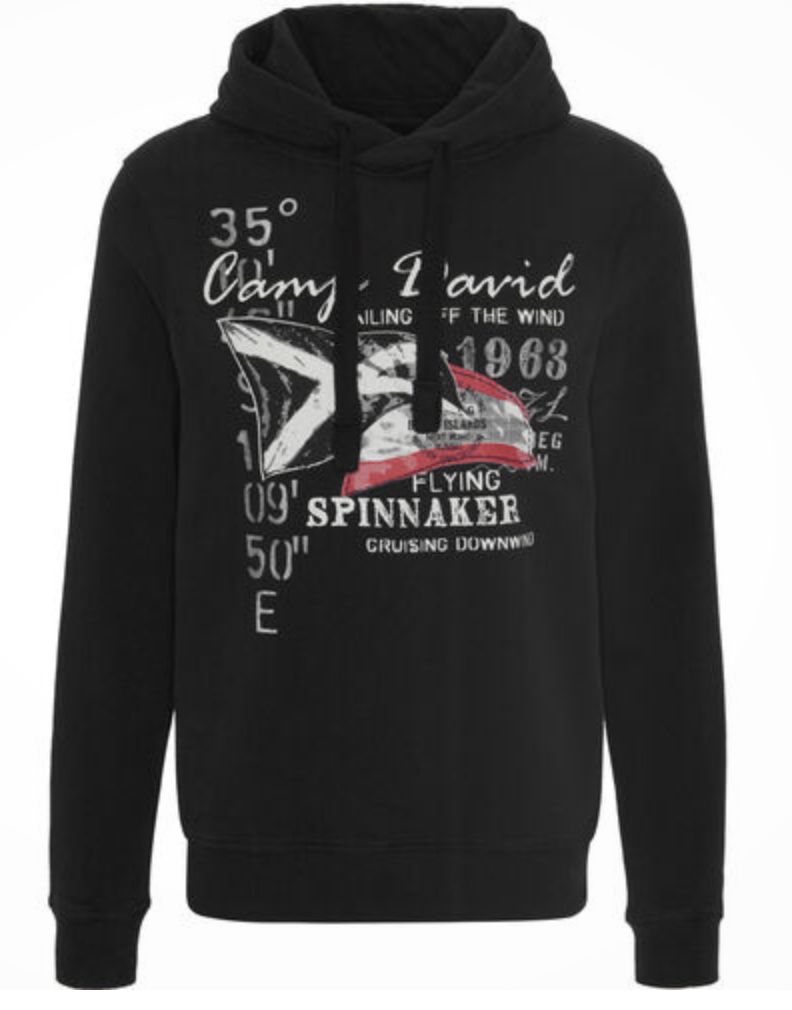 Camp David Hoodie mit großem Front Print für 40,94€ (statt 57€)