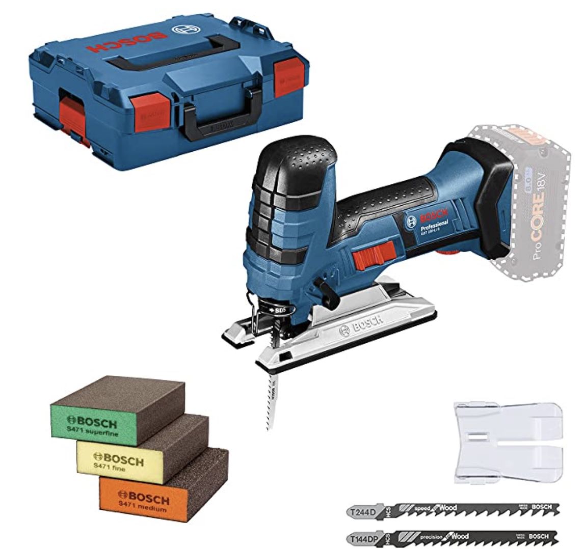 Bosch GST 18 V LI S Akku Stichsäge inkl. L BOXX + 3 Sägeblätter für 149,99€ (statt 180€)