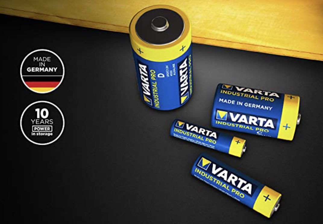 100er Pack VARTA Industrial Batterie AA Mignon Alkaline Batterien LR6 ab 23,88€ (statt 28€)   Prime Sparabo