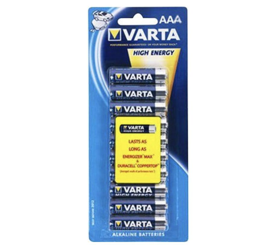 10er Pack VARTA Longlife Power Alkaline Batterie AAA Micro LR03 für 3,36€ (statt 7€) &#8211; Prime oder OTTO Liefer-Flat
