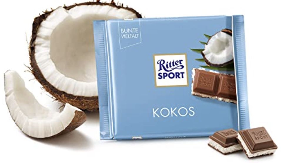 100g RITTER SPORT Kokos Vollmilchschokolade ab 0,64€   Prime Sparabo