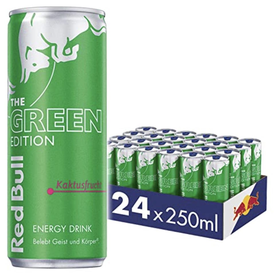 24x Red Bull Energy Drink Green Edition Kaktusfrucht für 20,23€ zzgl. Pfand   Prime Sparabo